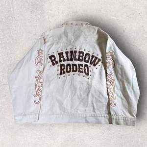 Levi’s Pride Collection Off White Rainbow Rodeo Western Trucker Jacket XXL NWT - Picture 1 of 14
