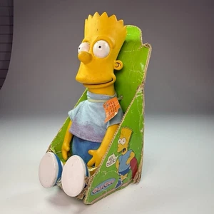 Vintage 1990 Bart Simpson Plüschpuppe mit Vinylkopf - Dan Dee OVP - lesen - Bild 1 von 11