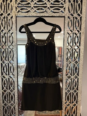 Vestido Sue Wong Nocturne Negro Cuentas Talla 2  Foto 1 de 3