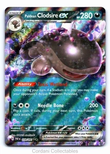 Paldean Clodsire EX 059/091 - Paldean Fates - Pokemon Card - Near Mint - Picture 1 of 2