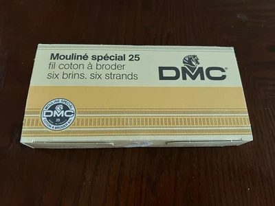 DMC 24 Skeins Box Mouline Special 25 Thread Floss 3756 Ultra Very Lt Baby Blue - Image 1 of 4