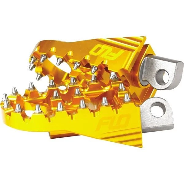 Flo Motorsports - FPEG-800GLD - Moto Style Footpeg Set, Gold - Image 1 of 4