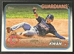 2024 Topps #312 Steven Kwan Cleveland Guardians - Imagen 1 de 2