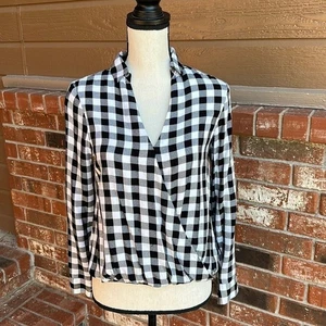 Madewell Hemd mit Wickelfront in Buffalo Check Damengröße Extra Small - Bild 1 von 9