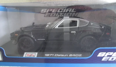 Maisto 1/18 - 1971 Black Datsun 240z New HTF Special Edition NIB - Cool - Image 1 of 4
