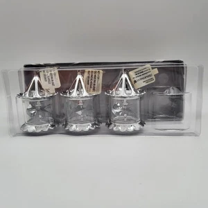 Department 56 Christmas Birdcage Spinner Pinwheel Ornament Silver Set of 3 - Picture 1 of 6