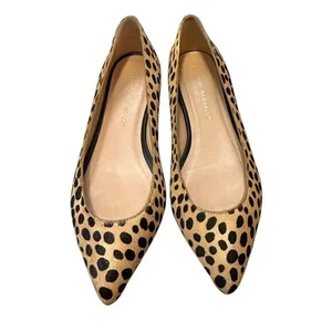Loeffler Randall Tuckernuck Animal Print Calf Hair Pointed Toe Flats size 8 - Picture 1 of 8