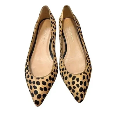 Loeffler Randall Tuckernuck Животный Принт Телячьи Волосы Остроконечный Носок Плоские размер 8 - Изображение 1 из 4