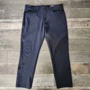Mizzen + Main Helmsman Slim Pants Chocolate Black Men's 34x30 Performance - Picture 1 of 12