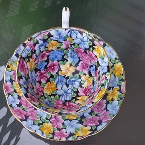 England Vintage Floral Chintz by Radfords Tea/Coffee Cup@ Saucer Set - Picture 1 of 10