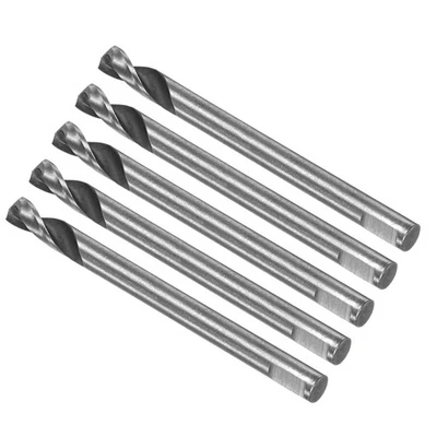5pcs High Speed Steel Straight Jobber Drill Bits 5mm Dia 80mm Long - Image 1 of 4