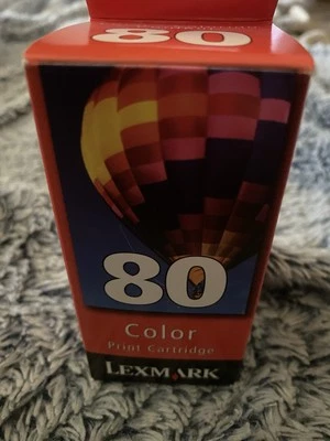 Lexmark 80 Color Ink Cartridge NEW Box Opened but Foil Package is Sealed  - Image 1 of 4