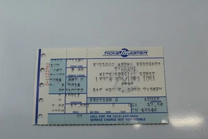 Biglietto concerto vintage 1992 Warrant, Lynch Mob, Tora Tora Stub Kellogg Arena - Foto 1 di 5