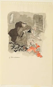 L'heptaméron de Marguerite d'Angoulême - Jacuqes Touchet - Originalzeichnung - 3 v - Bild 1 von 1