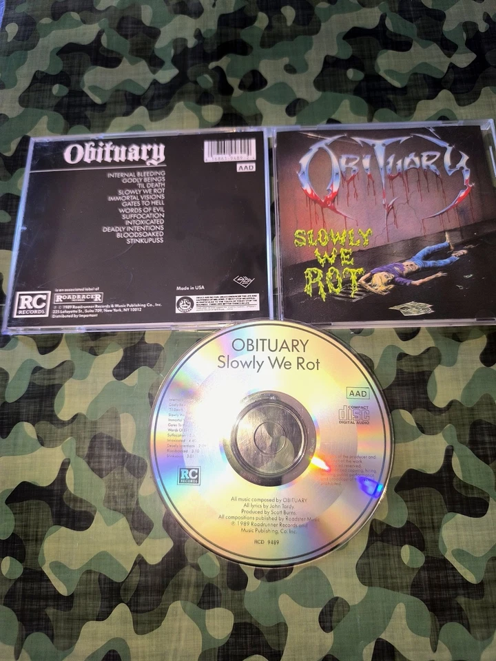CD - Obituary - Slowly We Rot - Death Metal Regurgitate Inveracity Devourment - Immagine 1 di 1