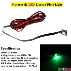 12V LED Number License Plate Light Lamps For Yamaha FZ1 FZ6R FZ8 Vmax1200 YZF R1