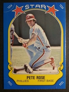 1981 FLEER BASEBALL STAR STICKER #74 PETE ROSE REDS NEARMINT - Bild 1 von 3