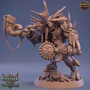 Minotauro Talos Frakk, D&D Wargames Fantasy Beastmen Criatura Mago Miniatura 32 mm - Imagen 1 de 3