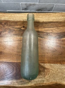Rounded Bottom Antique Bottle Rounded Base Club Soda Ginger Ale Bottle Frosted - Picture 1 of 6