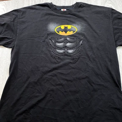 Camiseta vintage de los 90 Six Flags Batman tela levantada abdominales paquete de seis para hombre 2XL XXL Foto 1 de 4
