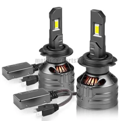 H7 LED Headlight Bulbs Kit 50000lm 150W High Low Beam 6000K White Super Bright - Image 1 of 4