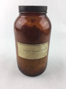 Vintage Mustard Coleman Powdered Pharmacy Medicine Bottle 7.5" Duraglas - Picture 1 of 5