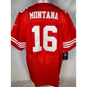 Joe Montana #16 San Francisco 49ers NFL Nike Red Home Jersey Men's 3XL 60 - Picture 1 of 14