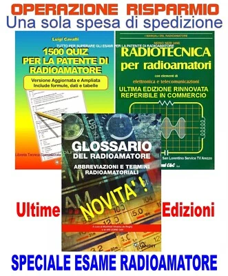 ESAME RADIOAMATORE PATENTE TEORIA QUIZ RADIOTECNICA RADIOAMATORI TERMINI LEGGI - Immagine 1 di 2