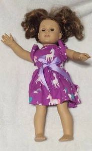 American Girl Doll Rebecca? With Purple Unicorn Dress 17" - Picture 1 of 10