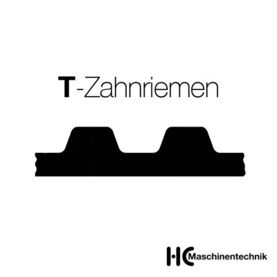 HC-MASCHINENTECHNIK Zahnriemen T-Profil T2,5, T5, T10, Breite: 6, 10, 16, 25, 32 mm, PU, Meterware