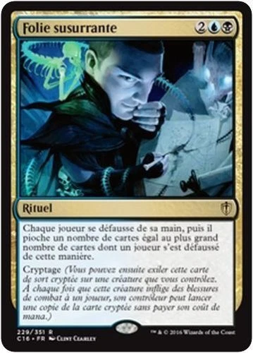 Mtg Magic: Playset (4x) Whispering Madness Commander 2016 Vf - Image 1 of 1