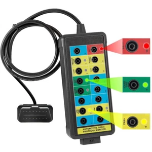 Detector de Comunicación Protocolo OBDII OBD2 CAN Breakout Box 4mm Banana Jack - Imagen 1 de 12