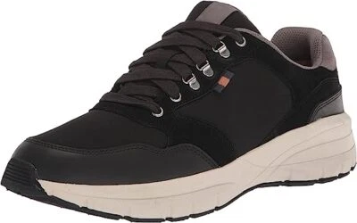 Dr Scholl's Northern Black Suede Leather Lace Up Low Top Rounded Toe Sneakers - Image 1 of 4