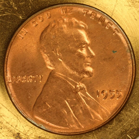 1955 Lincoln Cent POOR MANS DOUBLE DIE 5 doubled Cover