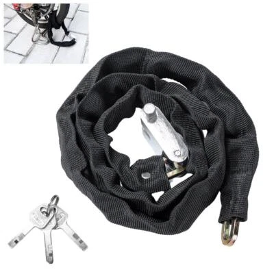 Bike Lock Chain Lock Heavy Duty 1.2m Bike Bicycle Security Padlock Motorcycle | - Image 1 of 4