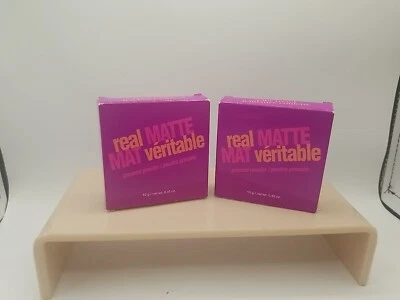 Lot Of 2 Avon Color Trend Real Matte Pressed Powder  New in Box .35oz DEEP - Image 1 of 3