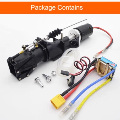 Jet Pump 26mm Water Thruster Turbo 550 Motor 80A ESC Kit for 40-60cm RC Jet Boat - Image 1 of 4