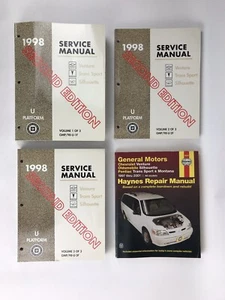 OEM GM Repair Manuals For Chevy Venture / Trans Sport S 1998 GMP/98-U Set of 3 - Picture 1 of 6