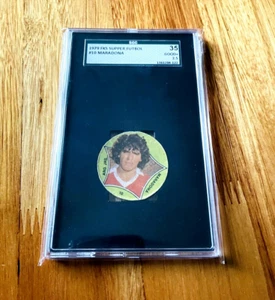 1979 Diego Armando Maradona Argentina Super Futbol Crack Disc #10 SGC 2.5 GOOD+ - Picture 1 of 4
