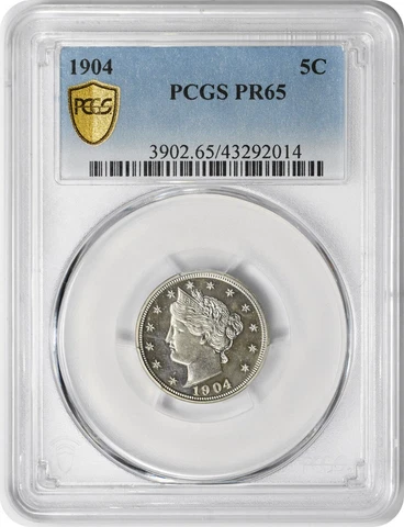 1904 Liberty Nickel PR65 PCGS Cover