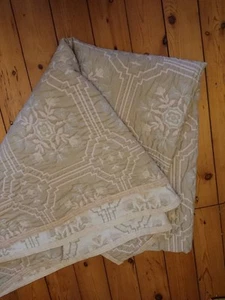Vintage Blanket Double Or King bed Portugal Patterned Bedspread Retro - Picture 1 of 13