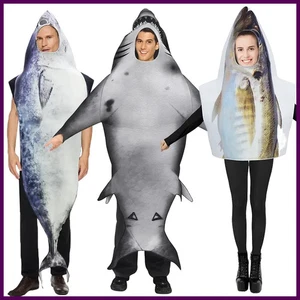 Disfraz de pez de carnaval comida fiesta traje atún bamin disfraz purim - Imagen 1 de 29