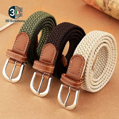 Cintura Da Donna in Tessuto Elastico Ed Elastico in Un Unico Vestito, Cintura in - Immagine 1 di 4