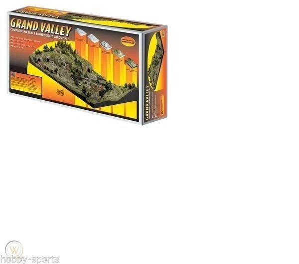 Woodland Scenics HO Model Rail Road Train Grand Valley Layout Kit 4x8 WOOST1483 - Image 1 of 3