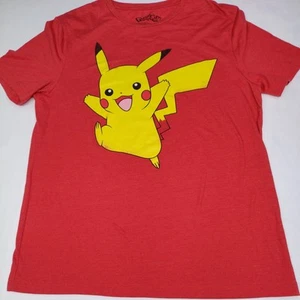 Pokemon Pikachu Red Short Sleeve T-shirt Top Large - Picture 1 of 4