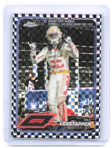 2024 Topps Chrome Formula 1 Grand Prix Winners Max Verstappen #145 Checker Flag - Picture 1 of 3