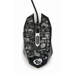 GEMBIRD 6 Buttons Wired Optical LED Black Mouse - Picture 1 of 1
