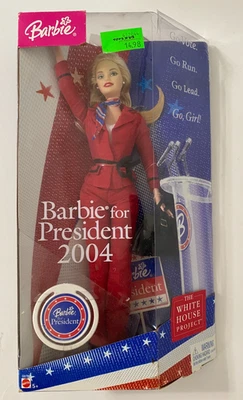 Barbie for President 2004 White House Project #G6175 2004 NRFB Damaged Box - Image 1 of 4
