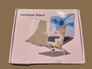 Stojak na notebooka na laptopa i tablet (srebrny) regulowany aluminiowy stojak - Zdjęcie 1 z 4