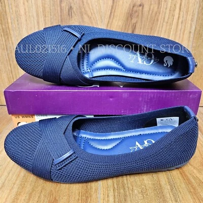 Sapato Feminino GLORIA VANDERBILT Debbie Flats ~ Azul Marinho - Imagem 1 de 4